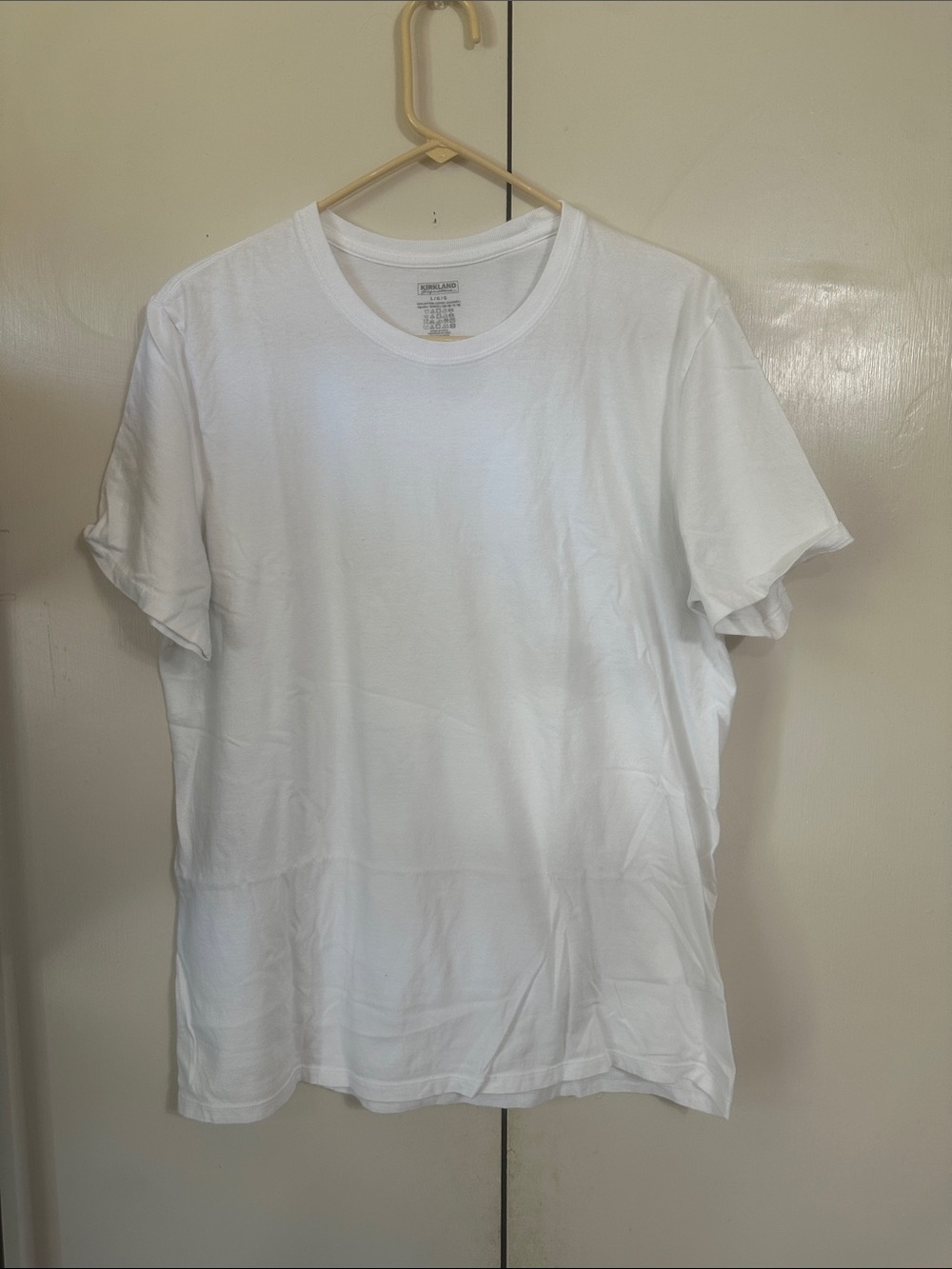 Kirkland Signature White Short Sleeve Crewneck Tee